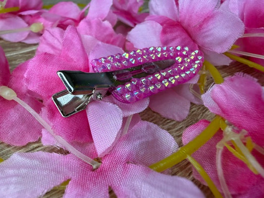 Lot 2 Barrette Chantilly ou Résine Personnalisable