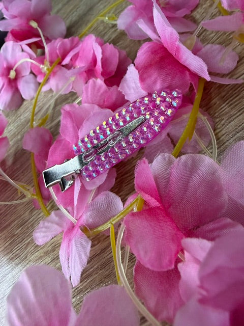 Lot 2 Barrette Chantilly ou Résine Personnalisable